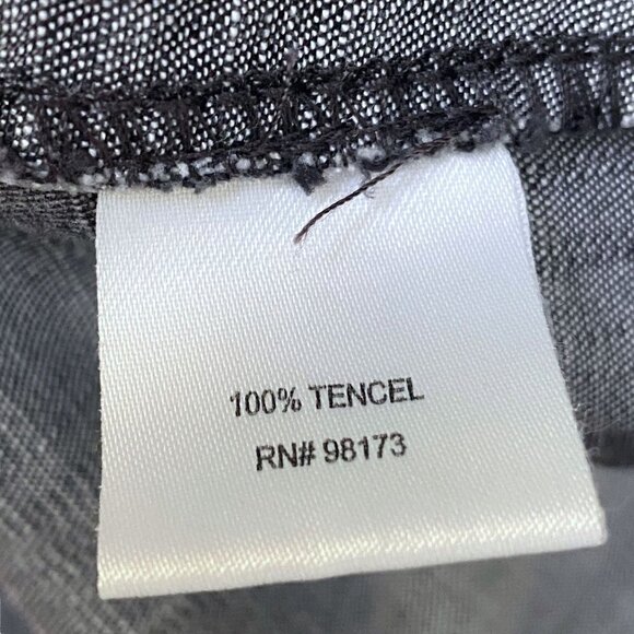 W by WORTH Jacket Size P (XS/S) Denim Gray Wash Tencel Casual Utility Coat - Picture 11 of 11